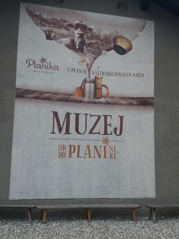 Ulaz u Muzej sirarstva Planika u Kobaridu